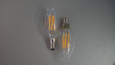 Led Fadenkerze E 14, 5 Watt,klar, 4000K ,dimmbar  3581