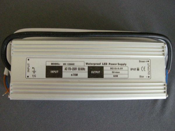 Led Treiber 12 V 60Watt wasserfest, 2821